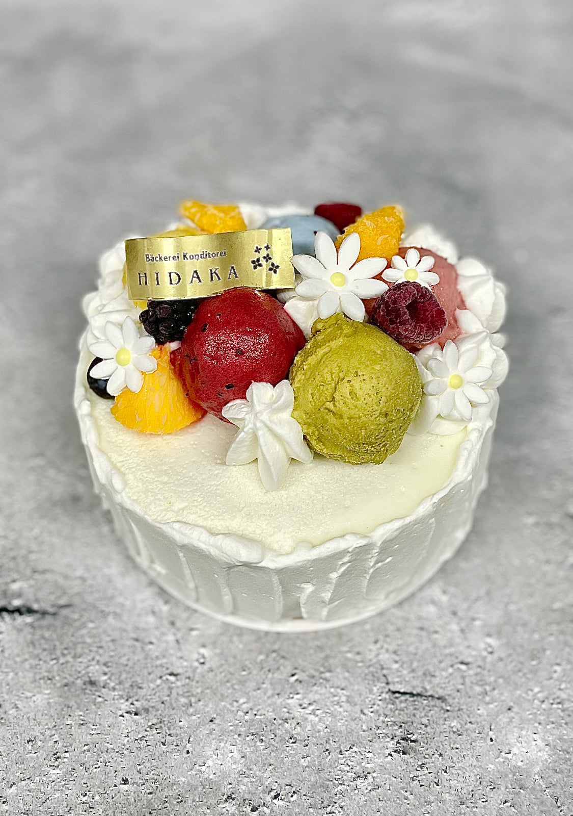【冷凍発送】HIDAKAのオーダージェラートケーキ「木次ミルクのアイスケーキ」