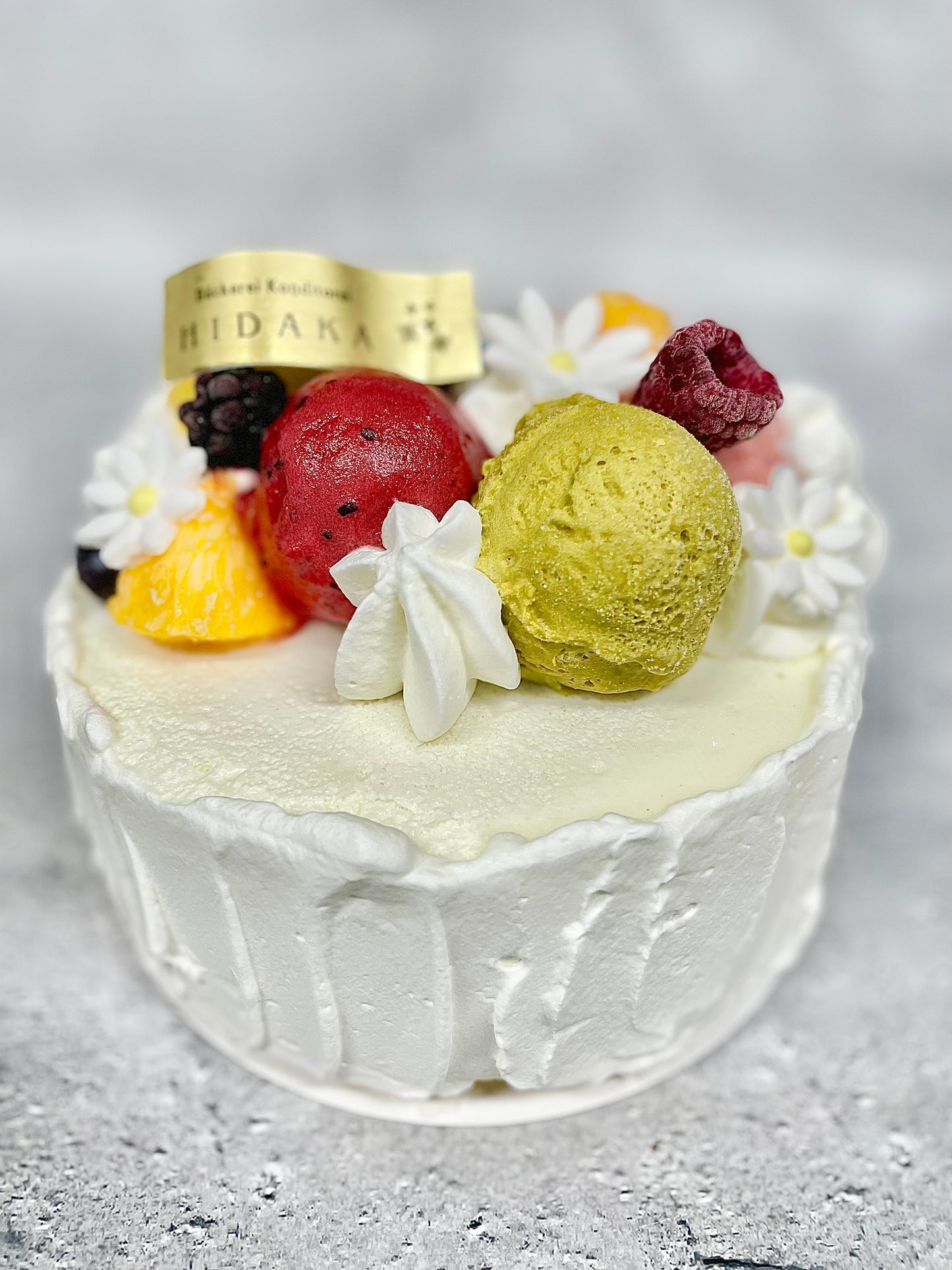 【冷凍発送】HIDAKAのオーダージェラートケーキ「木次ミルクのアイスケーキ」