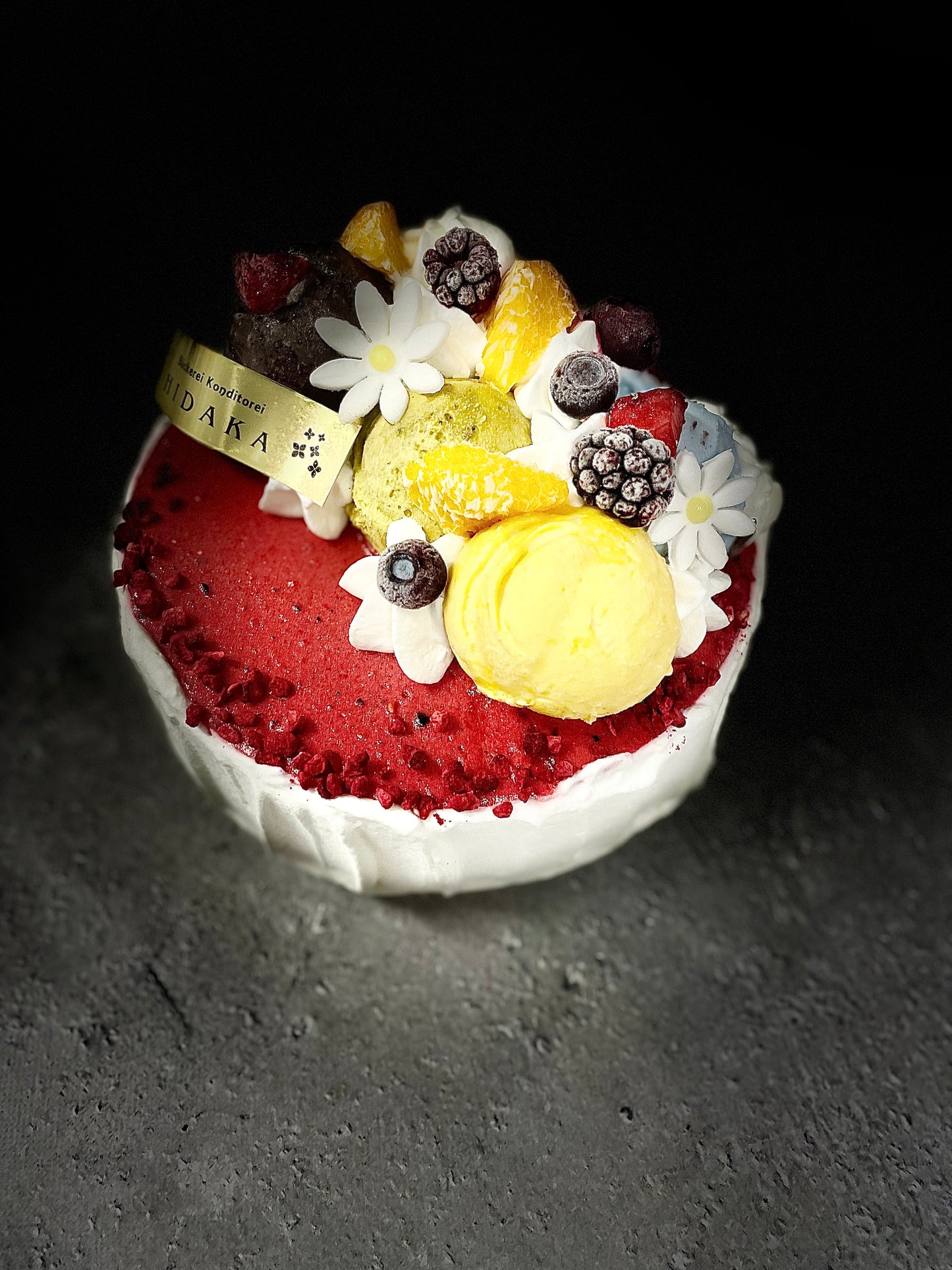 【冷凍発送】HIDAKAのオーダージェラートケーキ「ミックスベリーのアイスケーキ」