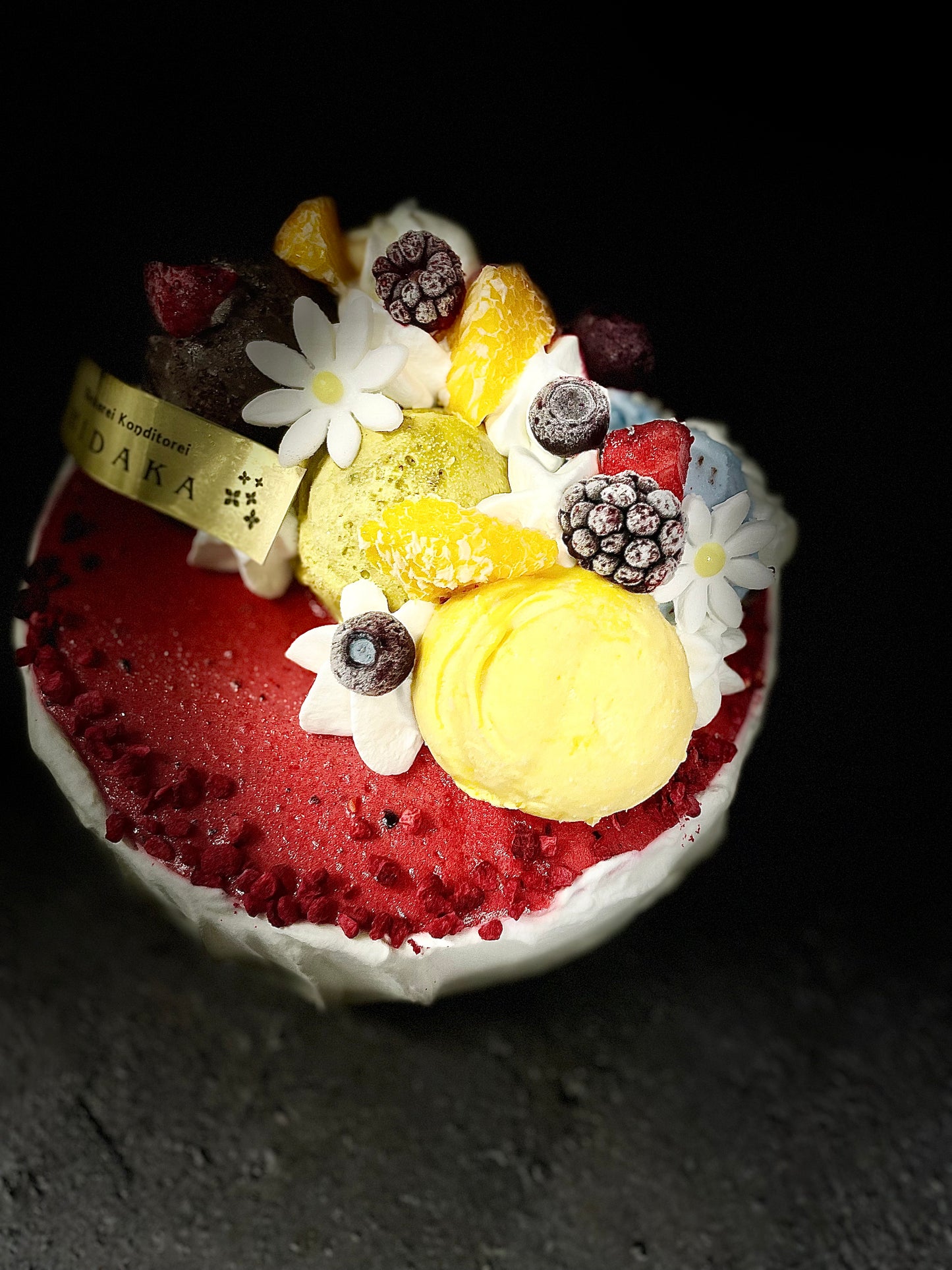 【冷凍発送】HIDAKAのオーダージェラートケーキ「ミックスベリーのアイスケーキ」