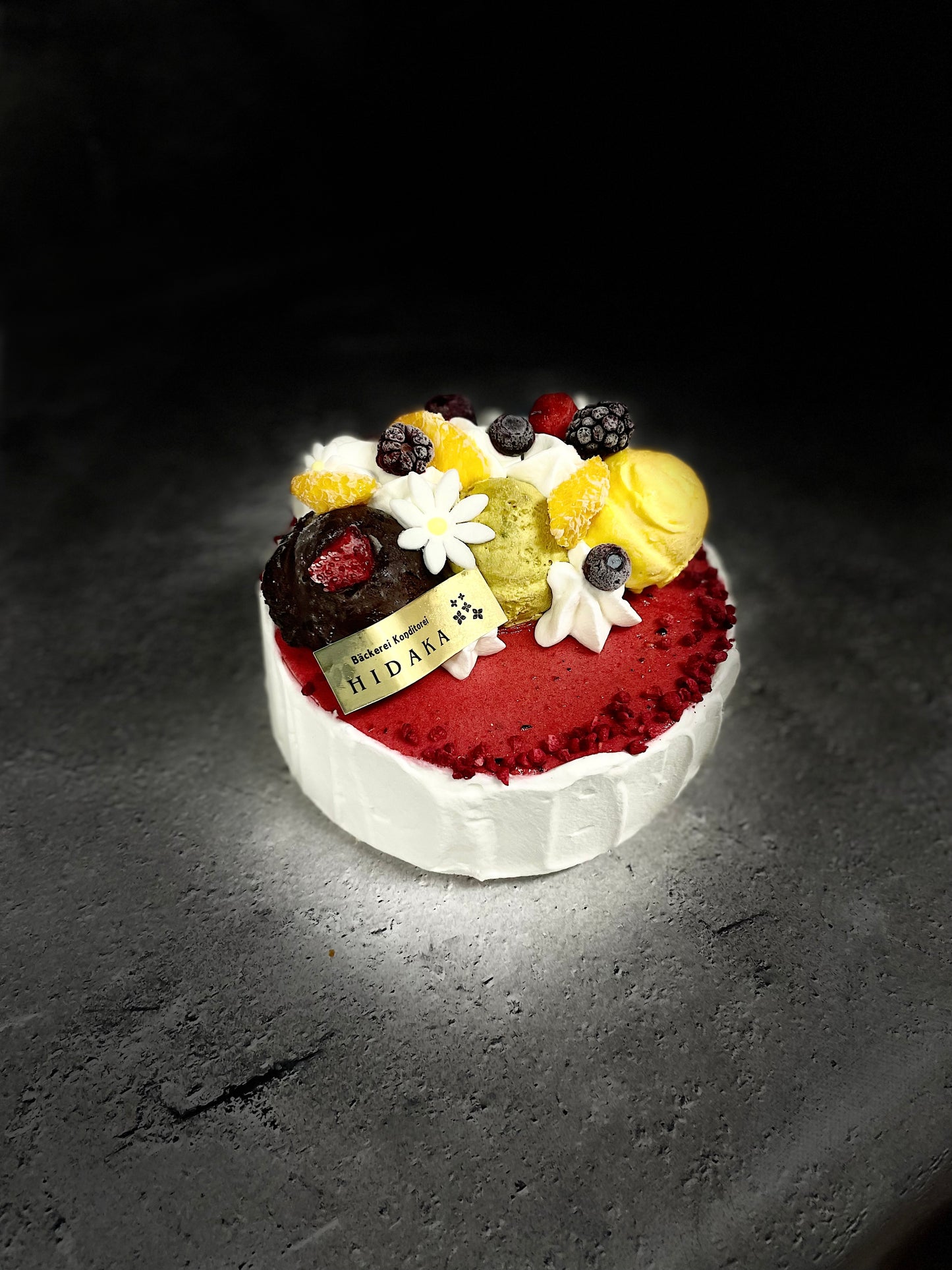 【冷凍発送】HIDAKAのオーダージェラートケーキ「ミックスベリーのアイスケーキ」