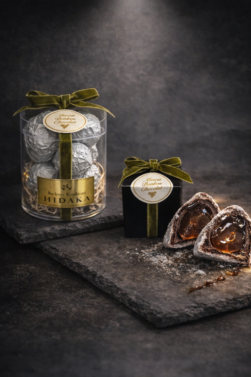 【限定生産】プレミアムシングルBOX(一粒入り）出雲シャインマスカットのボンボンショコラ